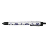 Personalized Anchor Boat Wheel Nautical Ink Zwarte Inkt Pen (Bodem)