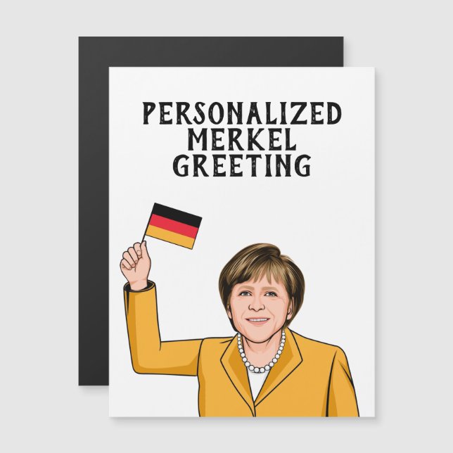 PERSONALIZED ANGELA MERKEL (Voorkant / Achterkant)