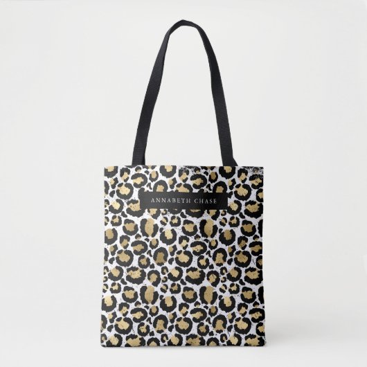 Personalized Animal Print Canvas tas (Voorkant)