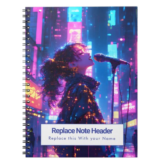 Personalized Anime Themed Notebook Notitieboek (Voorkant)