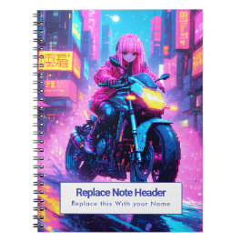 Personalized Anime Themed Notebook Notitieboek