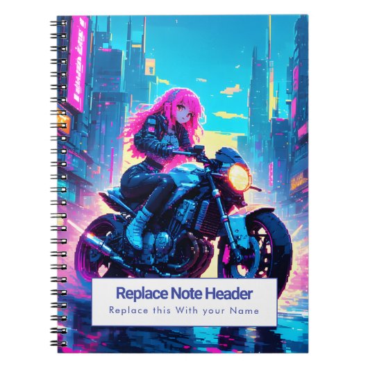 Personalized Anime Themed Notebook Notitieboek (Voorkant)