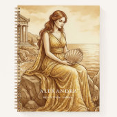 Personalized Aphrodite Reflections Journal (Devant)
