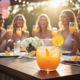 Personalized Apperol Bachelorette Party  Wijnglas Zonder Voet