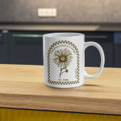 Personalized April Birth Month Flower Koffiemok