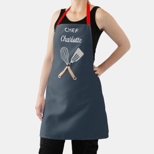 Personalized apron, custom name apron schort (Insitu)
