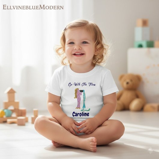 Personalized Aquarius Zodiac Impressionist Toddler