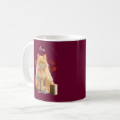 Personalized Aries Cat Mug with Name (Devant gauche)