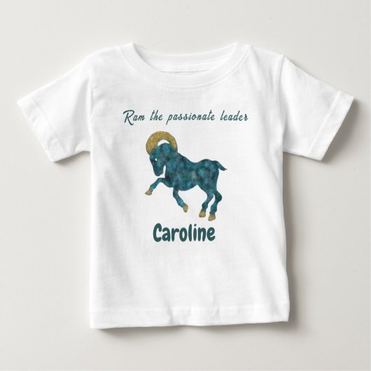 Personalized Aries Zodiac Impressionist Toddler (Voorkant)