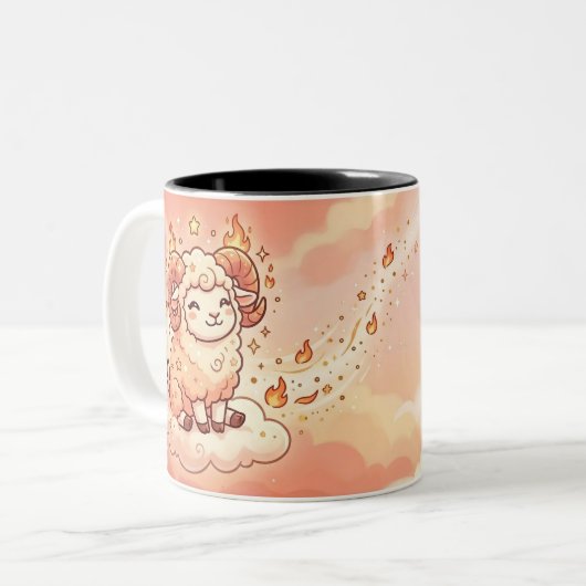 Personalized Aries Zodiac Mug (Devant gauche)