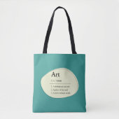 Personalized Art Definition Tote Bag (Devant)
