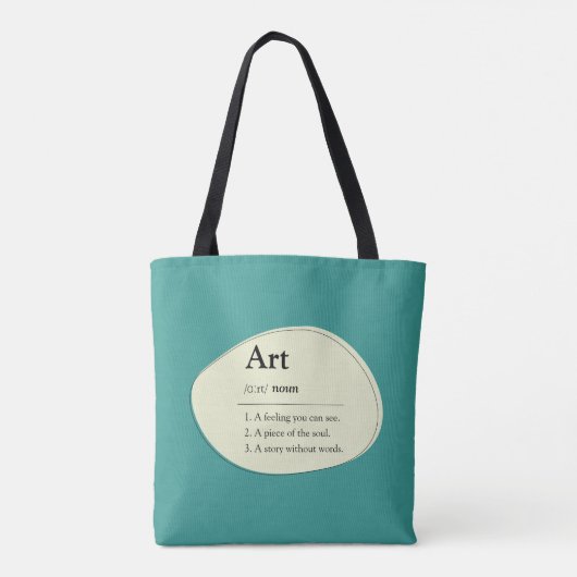 Personalized Art Definition Tote Bag (Dos)