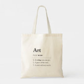 Personalized Art Definition Tote Bag (Dos)