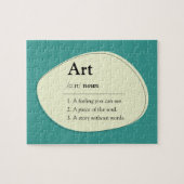 Personalized Art Dictionary Jigsaw Puzzle (Horizontal)