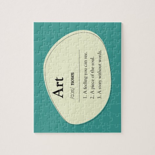 Personalized Art Dictionary Jigsaw Puzzle Legpuzzel (Verticaal)