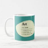Personalized Art Dictionary Style Coffee Mug (Gauche)