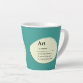 Personalized Art Dictionary Style Coffee Mug (Angle droit)