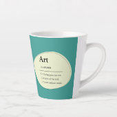 Personalized Art Dictionary Style Coffee Mug (Droite)