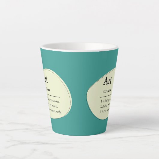 Personalized Art Dictionary Style Coffee Mug (Devant)