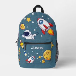 Personalized Astronaut Space School Supplies Bedrukte Rugzak