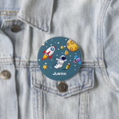 Personalized Astronaut Space School Supplies Ronde Button 7,6 Cm (In situ)