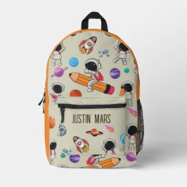 Personalized Astronauts and Planets Back to School Bedrukte Rugzak