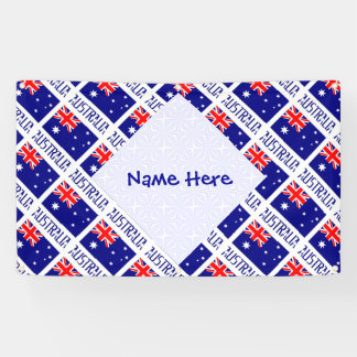 Personalized Australia Flag Tiled Spandoek