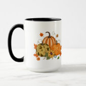 Personalized Autumn Pumpkin Patch Custom Name Mug Mok (Links)