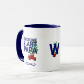 Personalized AWESOME PLANT PAPA Monogram Mok (Voorkant links)