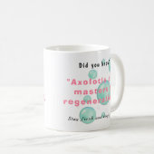 Personalized Axolotl Paw Print & Quote Coffee Mug (Devant droit)