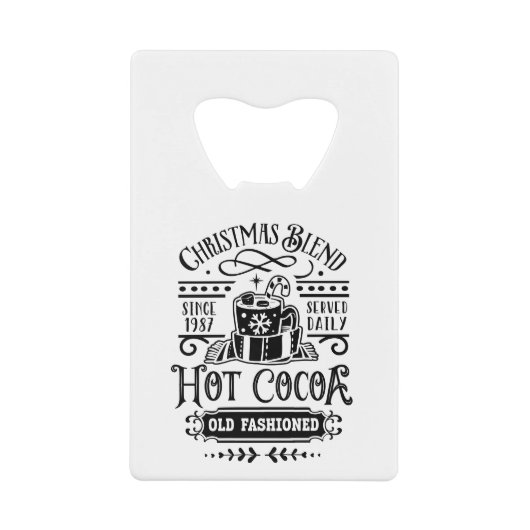 Personalized B&W Christmas Blend Holiday Design (Devant)