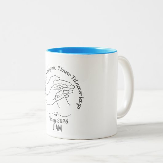 Personalized Baby 2026 Blue Name Coffee Mug  (Devant droit)