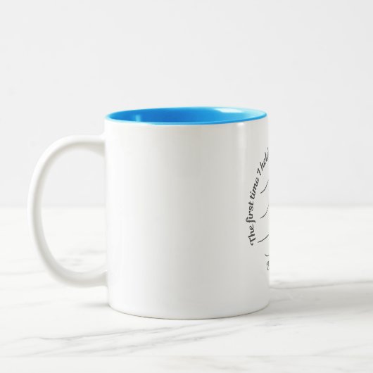 Personalized Baby 2026 Blue Name Coffee Mug  (Gauche)