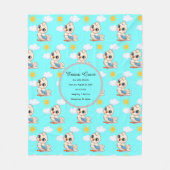 Personalized Baby Bird Blanket  Fleece Deken (Voorkant)