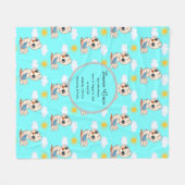 Personalized Baby Bird Blanket  Fleece Deken (Voorkant (Horizontaal))