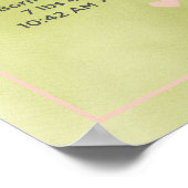 Personalized Baby Birth Announcement Print (Hoek)