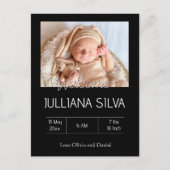 personalized baby Birth announcements Briefkaart (Voorkant)