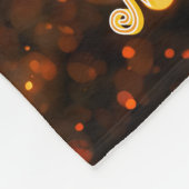 Personalized Baby Blanket With Gold Faux Sparkle  Fleece Deken (Hoek)