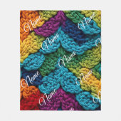 Personalized Baby Blanket with Name Fleece Deken (Voorkant)