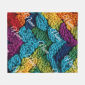 Personalized Baby Blanket with Name Fleece Deken (Voorkant (Horizontaal))