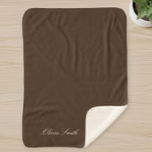 Personalized baby blanket with name sherpa deken
