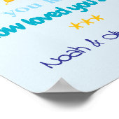 Personalized Baby Boy Triplets Wall Poster (Hoek)