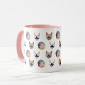 Personalized Baby Face Coffee Cup, 3 Photos       Mok (Voorkant links)