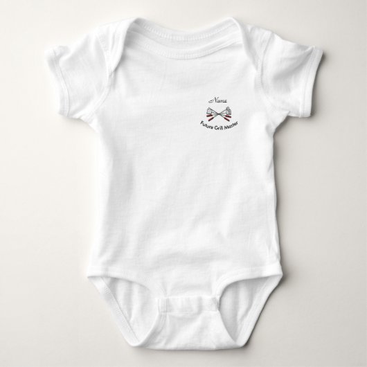 Personalized Baby grill Master One-part Romper (Voorkant)