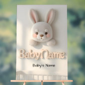 Personalized Baby Name Wall Art – Cute Animal Nurs (Neutre)