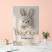Personalized Baby Name Wall Art – Cute Animal Nurs (Mariage)