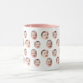 Personalized Baby Photo Mug with 3 Face Images (Centre)