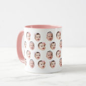 Personalized Baby Photo Mug with 3 Face Images (Devant gauche)