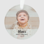 Personalized Baby’s First Christmas  (devant)