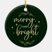 Personalized Baby’s First Christmas Keramisch Ornament (Achterkant)